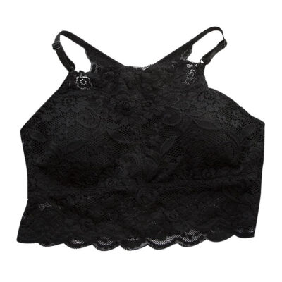 

Racerback Lace Sexy Bra Soft Anti Exposure Removable Padded Brassiere Women Solid Fitness Underwear Seamless Lingerie Tops