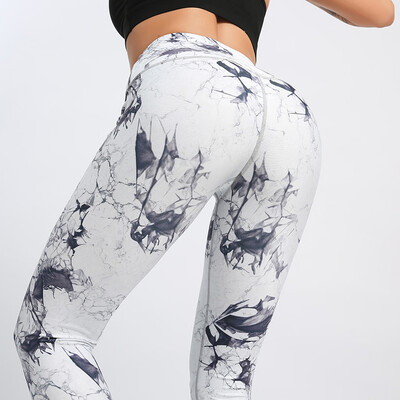 

Gobestart Women Print Tight Sport Yoga Pant Hip High Waist Workout Leggings Fitness Sport