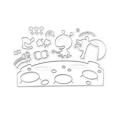 

Metal Cutting Dies Merry Christmas Friend Shape Cutting Die for DIY Scrapbooking Card Photo Album Embossing Paper Cards Invitation