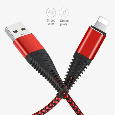 

High Tensile Micro USB Cable C Type-C 2A 8 Pin Charger Data Sync Nylon Braid Cable For iPhone Samsung Huawei Charging Cable