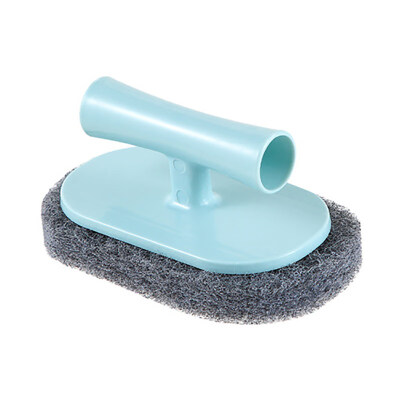 

Handled Brush Scouring Pad Scrubber Sink Pot Bowl Plate Kitchen Cleaning Tool