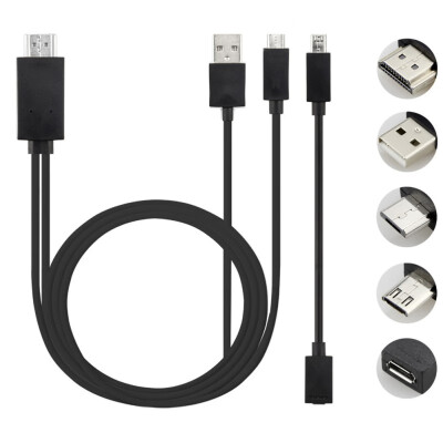 

New 5 Pin & 11 Pin Micro USB MHL to HDMI 1080P HD TV Cable Adapter for Samsung Android Phone TV PC Laptop