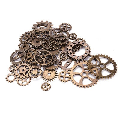 

40pcs Fashion Steampunk Wheel Gear Pendant Charms Watch Bracelet Jewelry Finding
