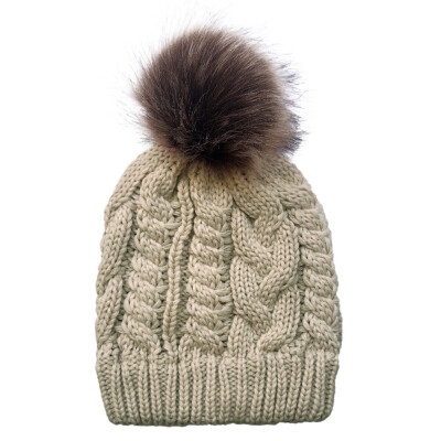 

Autumn And Winter Pom Poms Hats Winter Warm Hats For Women Girls Knitted Skullies Beanies Cap