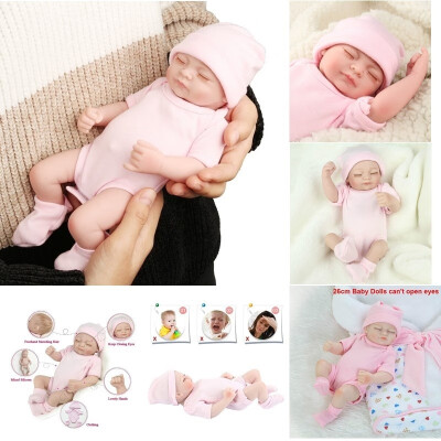 

26cm Pink Lifelike Children Kids Gift Handmade Silicone Reborn Baby Dolls