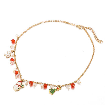 

New Christmas Tree Pendant Necklace For Women&39S Christmas Gift Party Jewelry Santa Claus Pendant Necklace