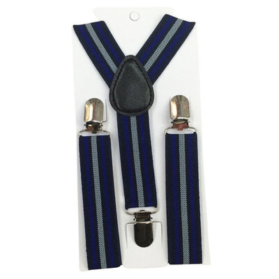 

New Boys Girls Stripes Y-Back Suspenders Child Elastic Adjustable Clip-On Braces 2-8Y