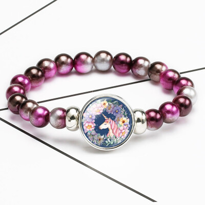 

Rainbow Unicorn Bracelet Party Bag Fillers Birthday Girls Gift