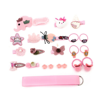 

24 Sets Of Childrens Hairpin Hair Accessories Gift Set Girl Bow Hair Pin Baby Hairpin Clip Head Wear Baby Girls Cute Head Wear