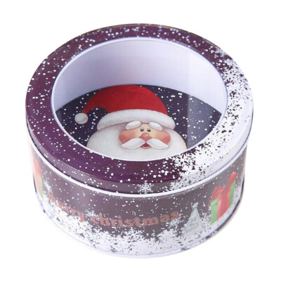 

Tailored Children Christmas Gifts Iron Storage Jar Tin Box Candy Box Bucket Home Decor