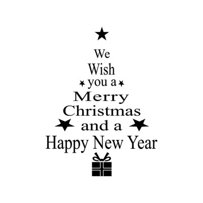 

Tailored New Year Merry Christmas Snowflake Wall Sticker Home Shop Windows Decals Decor