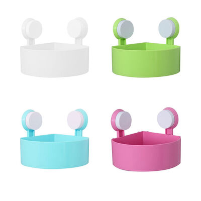 

Multifunction Bathroom Wall Mounted Tray Sucker Shelf Corner Bracket Rack Holder Toothbrush Toothpaste Cups