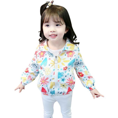 

Autumn Girls Baby Clothes Brand Floral outerwear coats for girls Babys Clothing hoodies Windbreaker Jackets coats