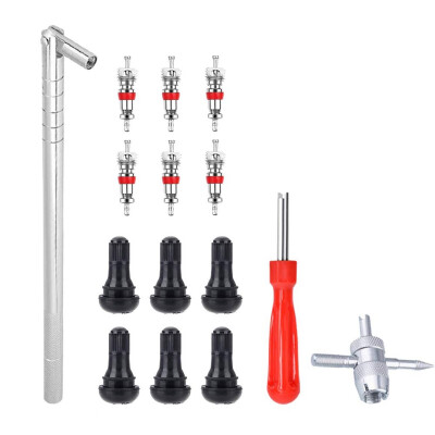 

9pcs TR412 4 Way Valve Stem Puller Installer Kit 65 PSI Extractor Removal Tools