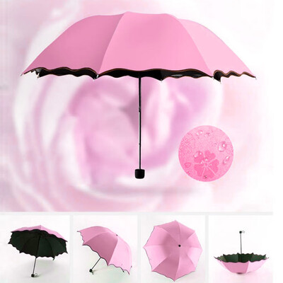 

JPGIF Travel Parasol Folding Rain Windproof Umbrella Folding Anti-UV SunRain Umbrella