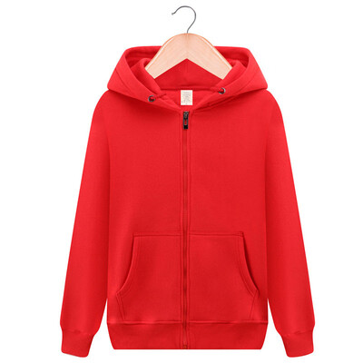 

Mens Teenagers Solid Color Zipper Hoodie Plus Velvet Sweater Jacket Hooded Sweater Couple Jacket Sweater Baseball Uniform