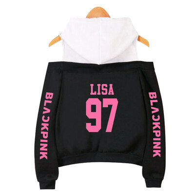 

Women Fashion Korea Printed Long Sleeve Off Shoulder