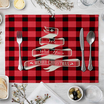 

Gobestart Christmas Kitchen Living Room Decoration Home Restaurant Table Mat Hotel Supplies