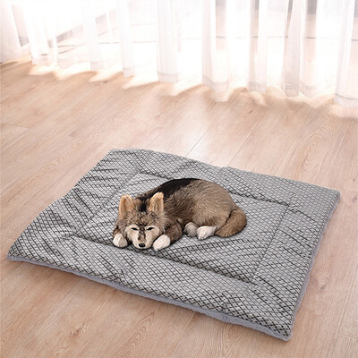 

Gobestart New Pet Short Plush Bed Mat Warm Sleeping Mattress Small Medium Big Dog Cat