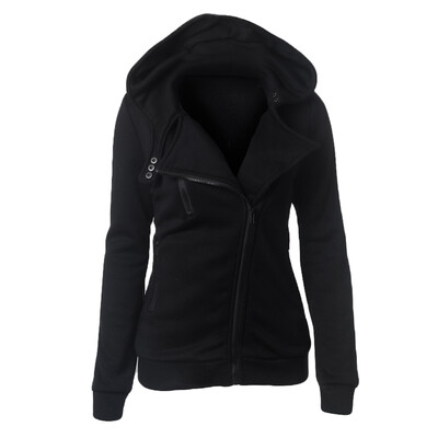 

New Women Hoodies Sweatshirt Autumn Winter Long Sleeve Zipper Hooded Coat Outerwear Warm Tracksuit Streetwear