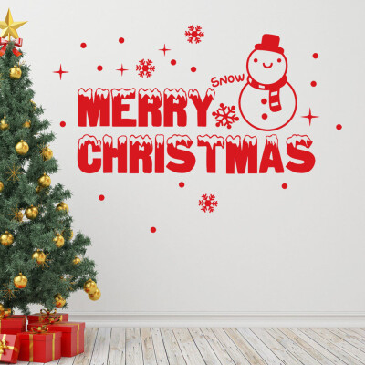 

Toponeto New Year 2019 Merry Christmas Wall Sticker Home Shop Windows Decals Decor