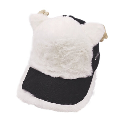 

New Autumn Winter Girls Boys Children Caps Hats Adjustable Sun Protection Casual Ear Design Visors