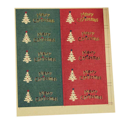 

Merry Christmas package Seal Sticker Christmas Tree Gift Label Sticker Scrapbooking For Christmas Party Decoration