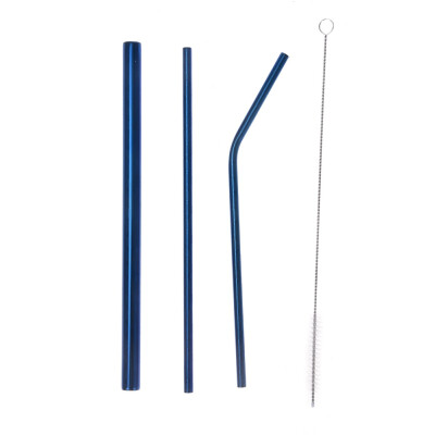 

Stainless Steel Straw Metal Modern Style Pattern Colorful Environmental Protection Straws For CocktailCoffeeIce tea Bar Tools