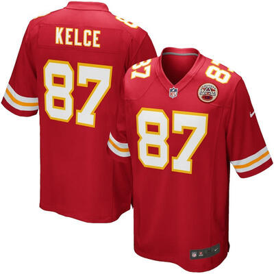 

Mens Football Jersey Kansas City Chiefs Travis Kelce Red Team Game Jersey