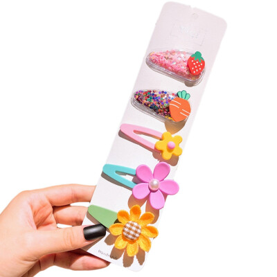 

Hair Pin Childrens Hairpin Set BB Clips Kids Girls Bangs Head Wear Small Fresh Toddler Baby Girls Casual Cute Hairpin