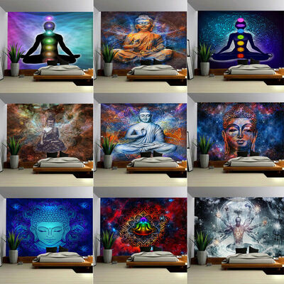 

Tapestry Wall Hanging Buddha Statue Pattern Blanket Tapestry Home Decor