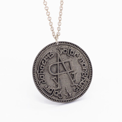 

New Fashion Game Of Thrones Valar Morghulis Faceless Man Iron Coin Necklace Jewelry Coin