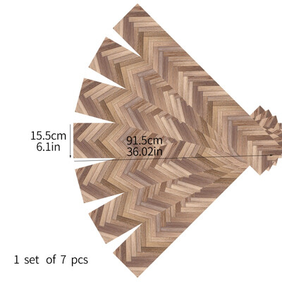 

7Pcs 915x155cmCM Floral Wood Grain Sticker Self Adhesive PVC Floor Tiles Plank Sticker for Hotel Bedroom Ground Decal Floor