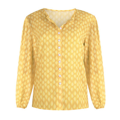 

Women Blouse Office Lady Chiffon Shirt Top Long Sleeve Female Polka Dot Blouse 2019 Summer Shirts Plus Size Tops