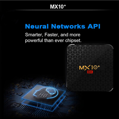 

MX10 Intelligent STB Set Top Box 6K Wifi Media Player TV Receiver Network TV Set-top Box Android 9 ALLWINNER H6 4096 2160 4GB R