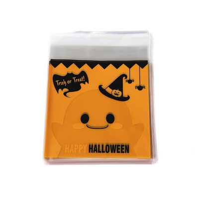 

100Pcs Self Adhesive Plastic Seal Bag Cookies Candy Wrapping Bags Christmas Pouch THO