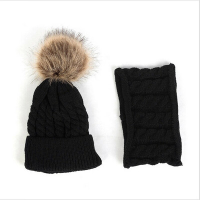 

Toddler Kids Girl&Boy Baby Infant Winter Crochet Knit Hat Beanie Cap Scarf Set