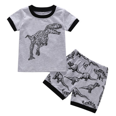 

Baby boy girl clothes children set Infants cotton short sleeve printed two-piece suits