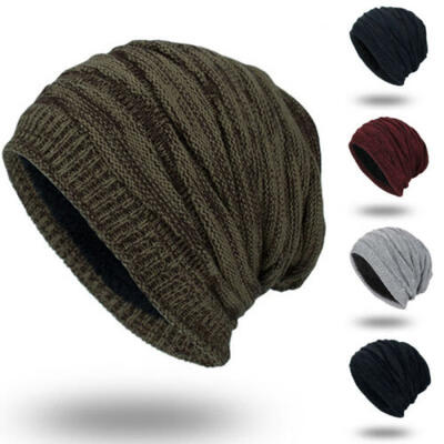 

Mens Womens Knit Baggy Beanie Oversize Winter Warm Hat Ski Slouchy Thick Cap US