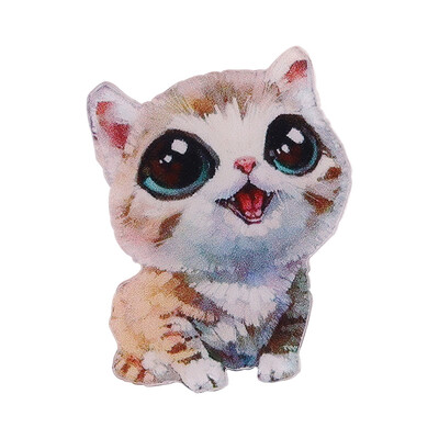 

1 PC Painting Animals Badges For Clothes Acrylic Badges Kawaii Icons On Backpack Pin Brooch Badge