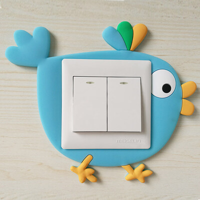 

Cute Cartoon 3D Animal Fluorescent Wall Silicone On-off Switch Stickers Kids
