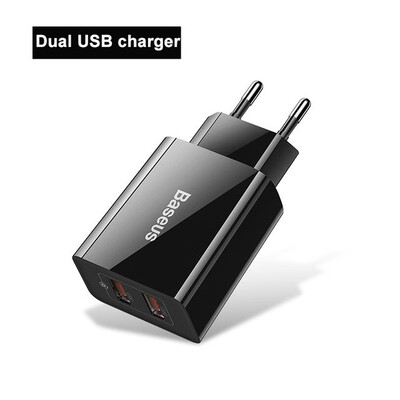

Baseus 18W PD 30 Fast USB Charger For iPhone 11 Mini USB Support Fast Charger Quick Charge 30 For Huawei samsung Xiaomi