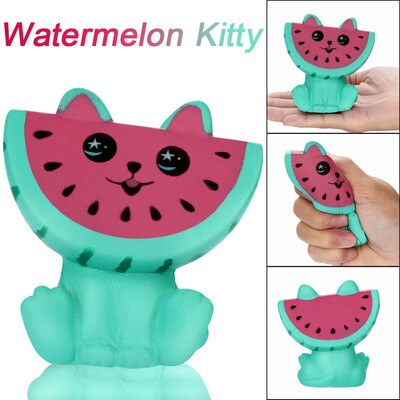 

YIWULAAdorable Squishies Watermelon Kitty Slow Rising Fruit Scented Stress Relief Toy
