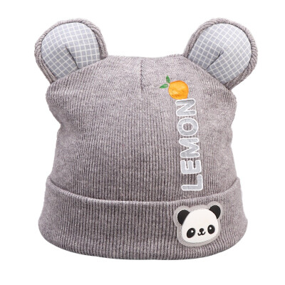 

Winter Newborn Cute Warm Kids Girls Boys Hats Baby Cartoon Pattern Hats Knitted Wool Hemming Caps With Ear