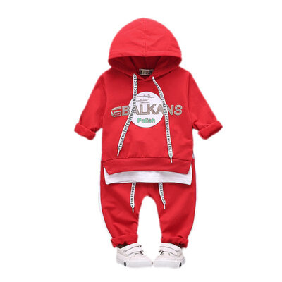 

Autumn Long Sleeve Hoodie Set Fashion Boy Clothes Print Long Sleeve Top Sports Pants Cool Baby Boy Clothes Set