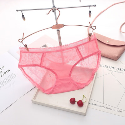 

Sexy Lingerie Transparent Jacquard Ultra-thin Panties Sexy Mesh Openwork Temptation Briefs Low Waist Underpants