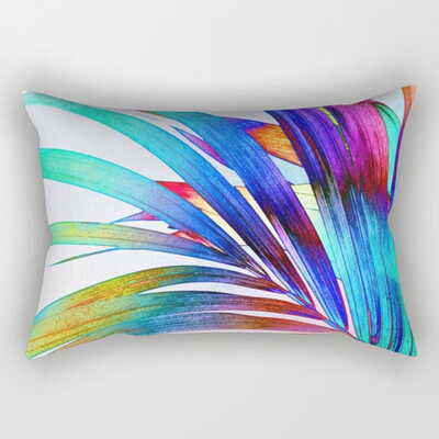 

Tropical Palm Leaves Printing Sofa Pillowcase Rectangle Cushion Cover Home Decor