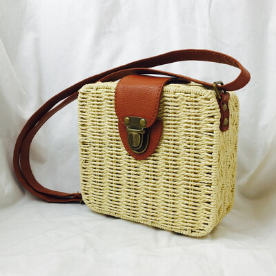 

Bohemian Fashion Women Candy Color Straw Bag Ladies Small Shoulder Bags Beach Bag Crossbody Bags for Women