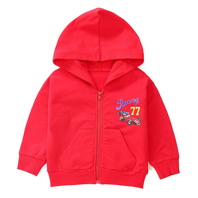 

Autumn Children Coat Baby Boy Girl Cartoon Car Pattern Long Sleeve Cotton Hoodie Sweatshirt Casual Outerwear Childrens Clothing