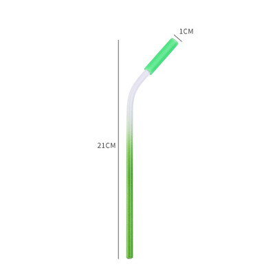 

Reusable Stainless Steel Straws Straight Bent Drinking Straws With Silicone Tips For Hot Cold Beverage Drinking Straw
